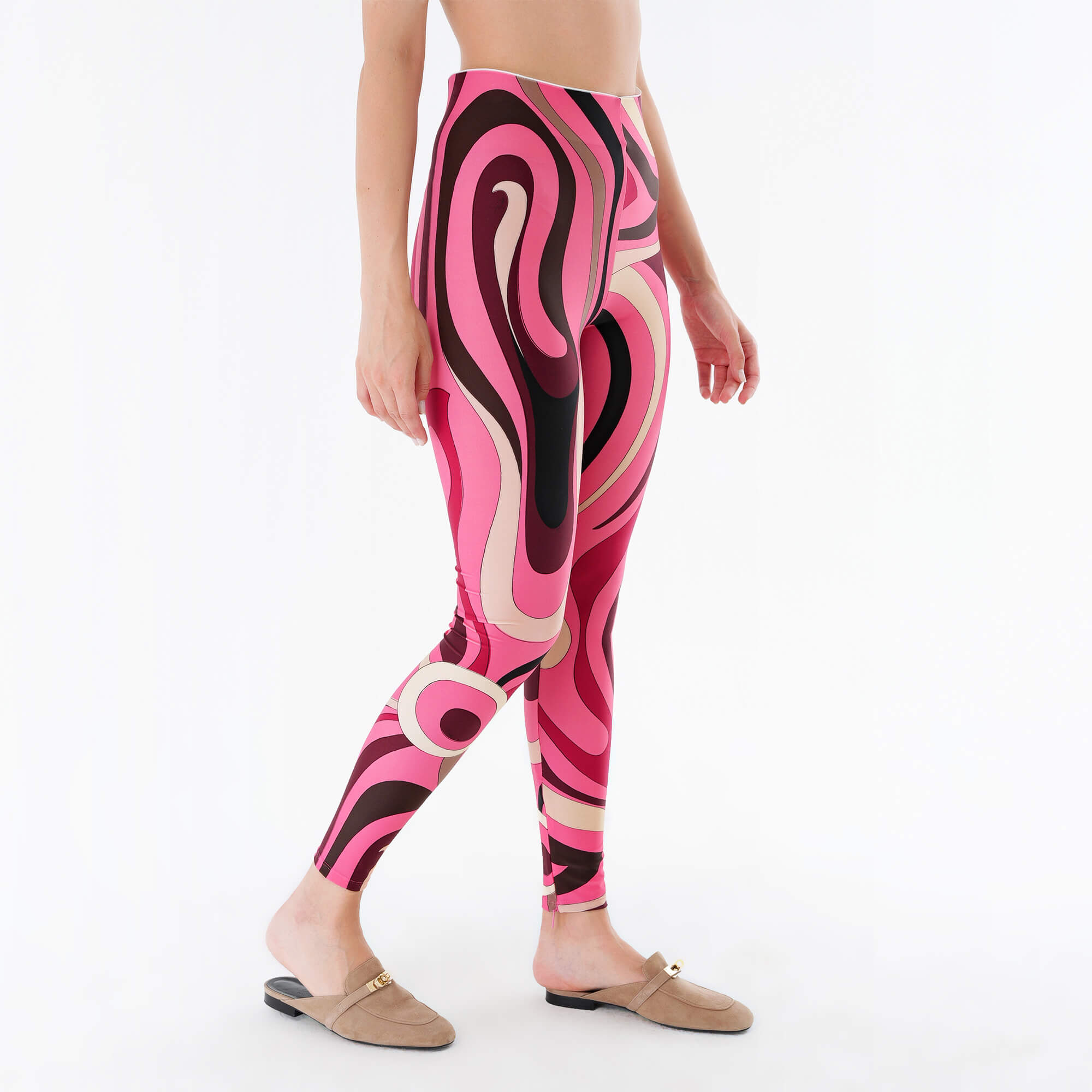 Emilio Pucci - Marmo Print Leggings M